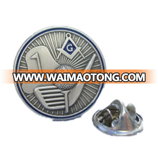 Promotional products free sample round custom masonic lapel pin