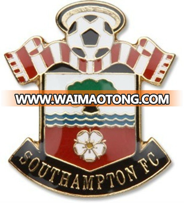 Hot Sale Football Club Metal Badge Hard Enamel Pin Badges