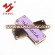 Custom purple gold made metal tag badges maker with brand logo