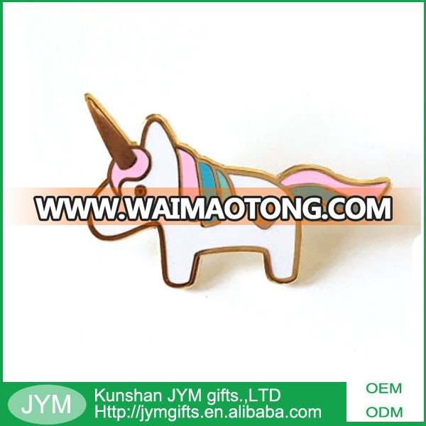 Custom made hard enamel unicorn lapel pin